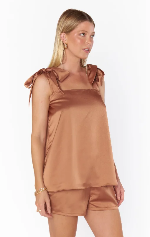 Makeup Tank ~ Copper Luxe Satin