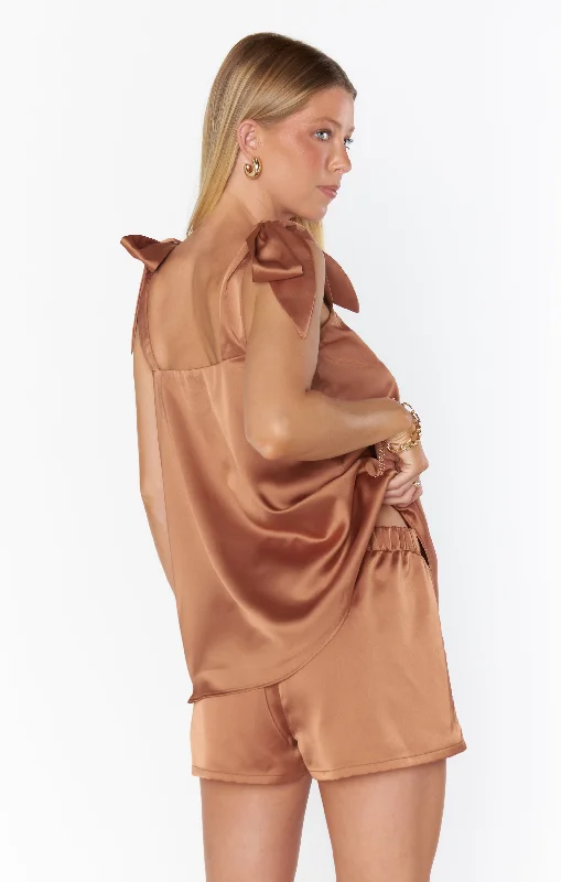 Makeup Tank ~ Copper Luxe Satin