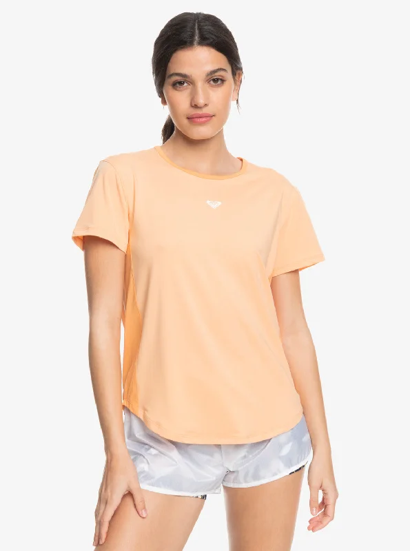 Pure Pursuit Mesh Tee Knit - Peach Fuzz