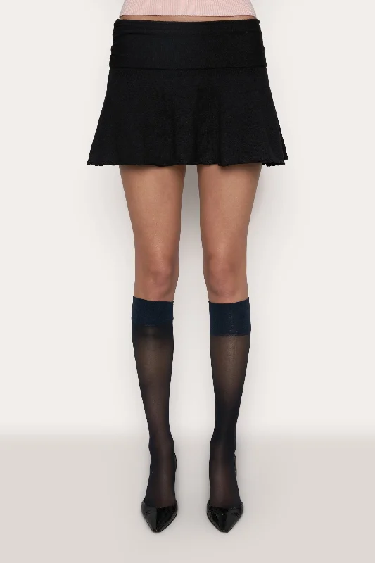 Ruched Heart Scallop Skirt