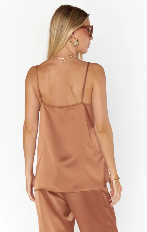 Spotlight Tank ~ Copper Luxe Satin