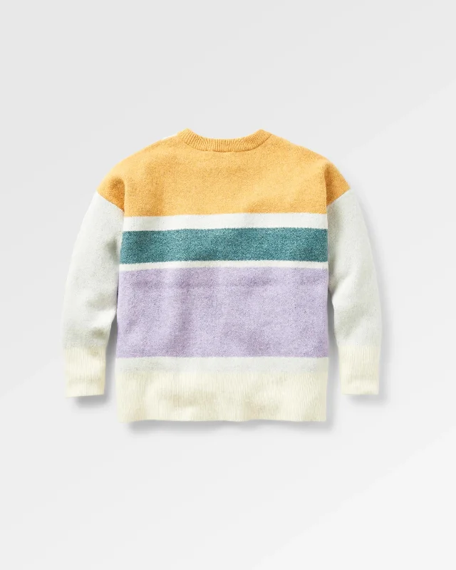 Sunsets Recycled Oversized Knitted Jumper - Marshmallow