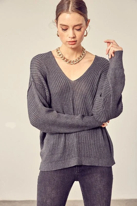 V-Neck Knit Top *Online Only*