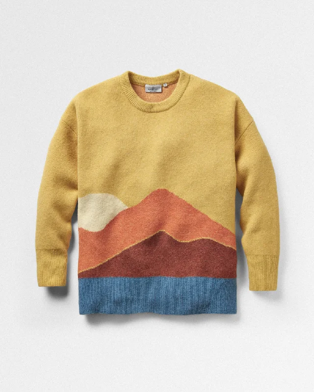 Vista Recycled Knitted Jumper - Amber Gold